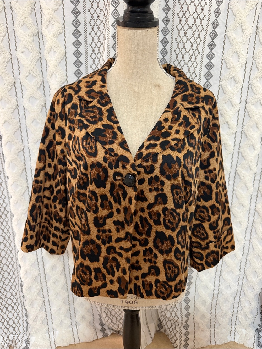 Newport News Brand Leopard Print Women's Jacket
